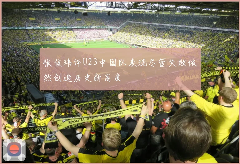 张佳玮评U23中国队表现尽管失败依然创造历史新高度